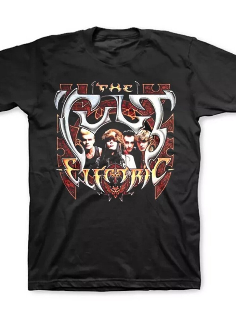 The CULT Electric Album Cover Black Cotton T Shirt  257